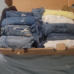 9 pairs ae outfitters shorts and 1 skirt